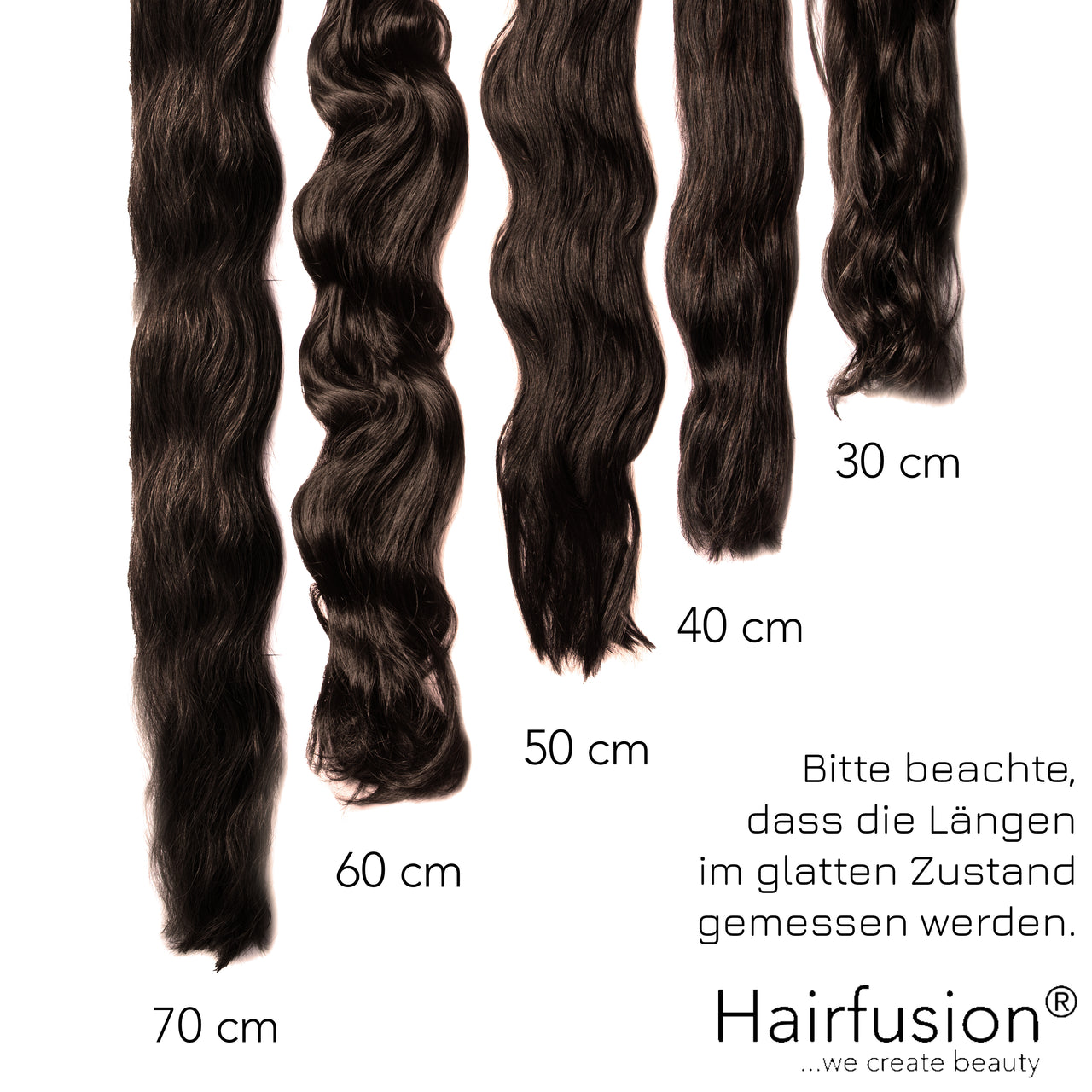 Tape Extensions PREMIUM QUALITÄT GEWELLT einfarbig 10 Stück