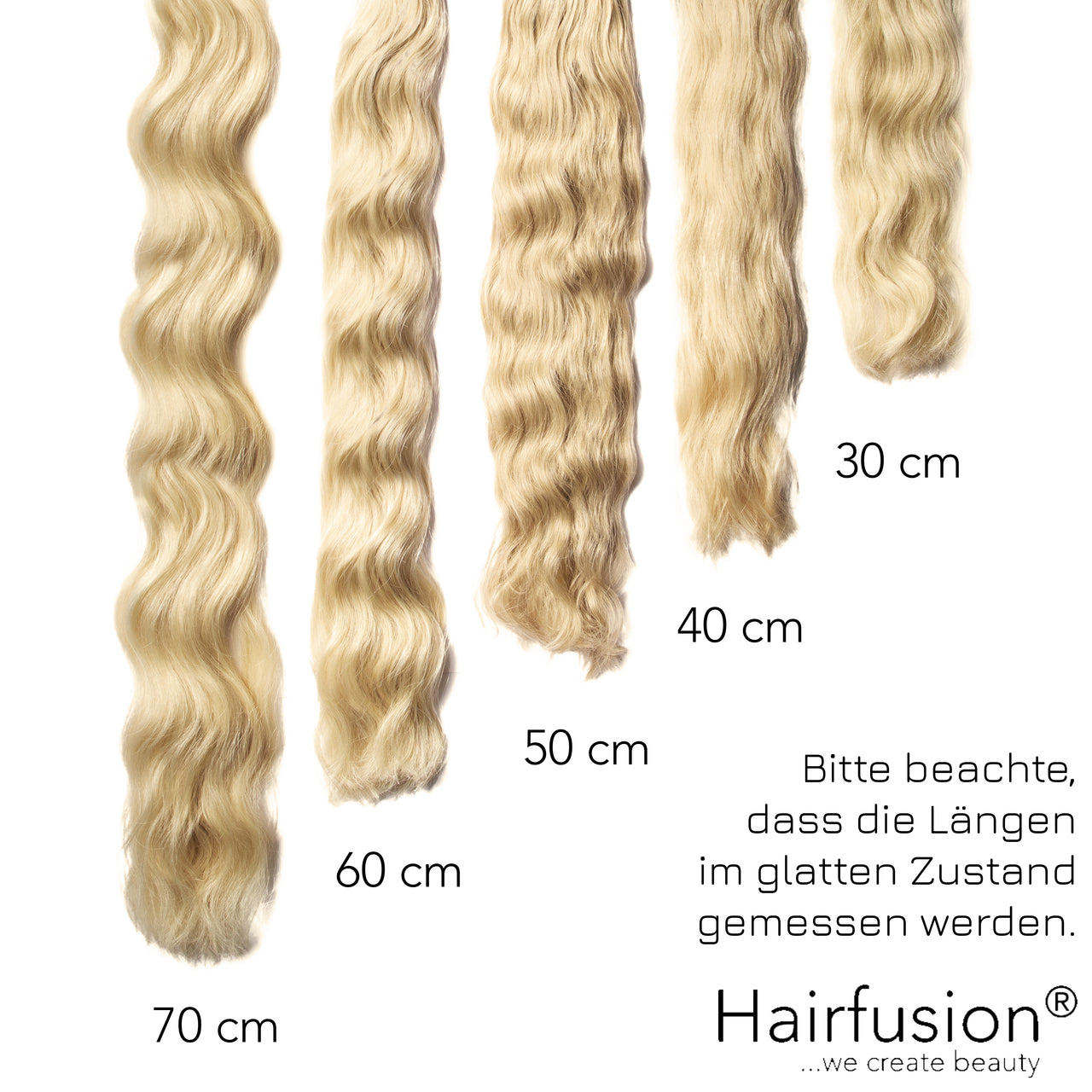 Tape Extensions PREMIUM QUALITÄT GEWELLT einfarbig 10 Stück