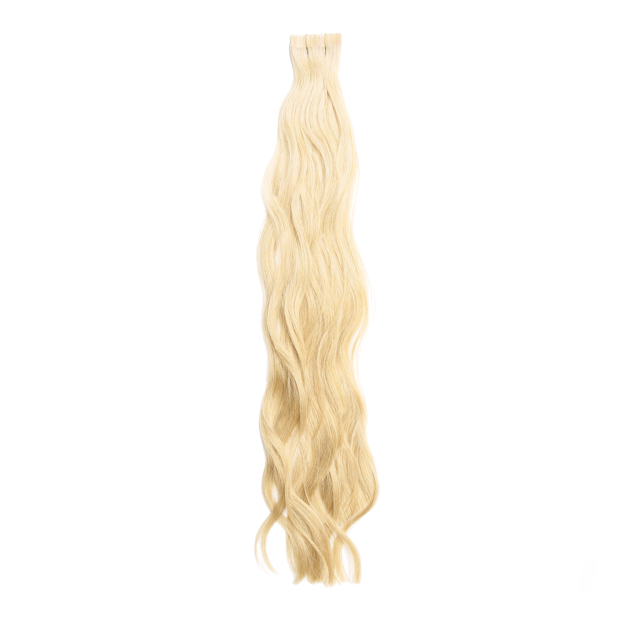 Tape Extensions PREMIUM QUALITÄT GEWELLT einfarbig 10 Stück
