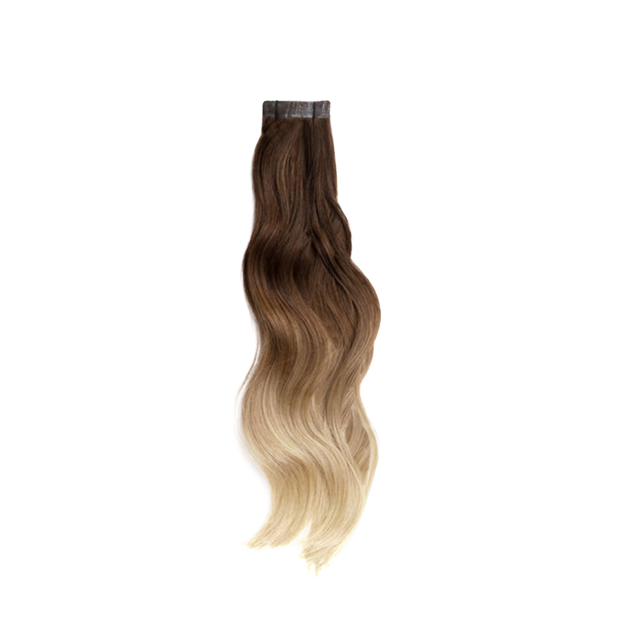 Tape Extensions PREMIUM QUALITÄT GEWELLT ombré 10 Stück