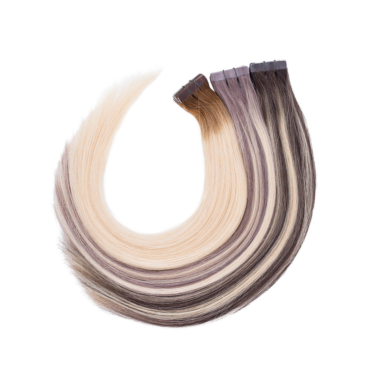 Tape Extensions BASIC QUALITÄT GLATT root shadow 10 Stück
