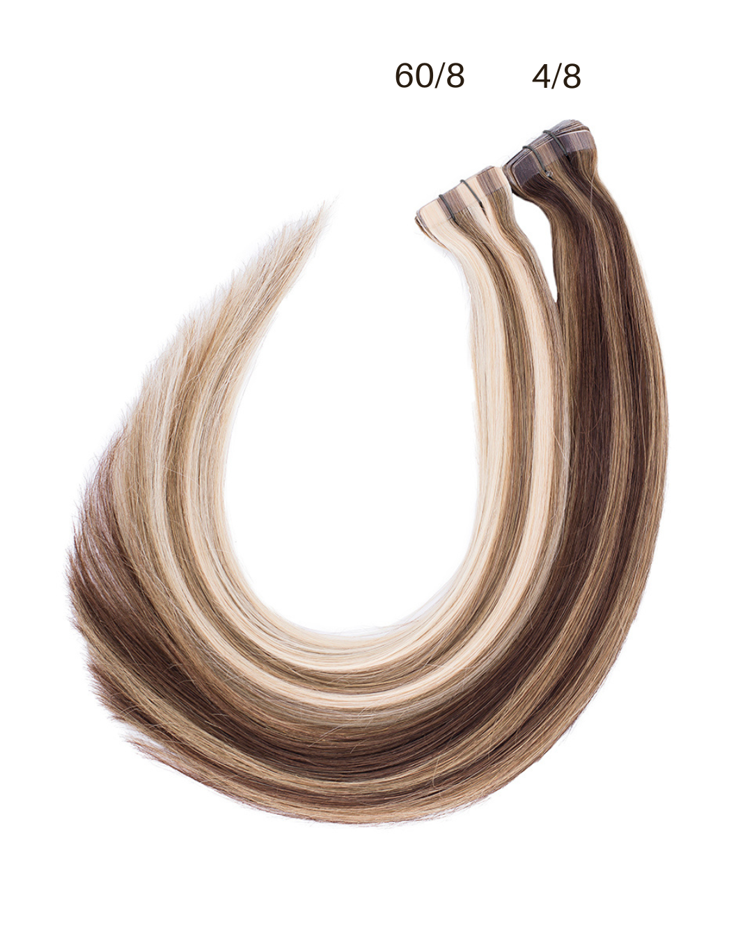 Tape Extensions BASIC QUALITÄT GLATT gesträhnt 10 Stück