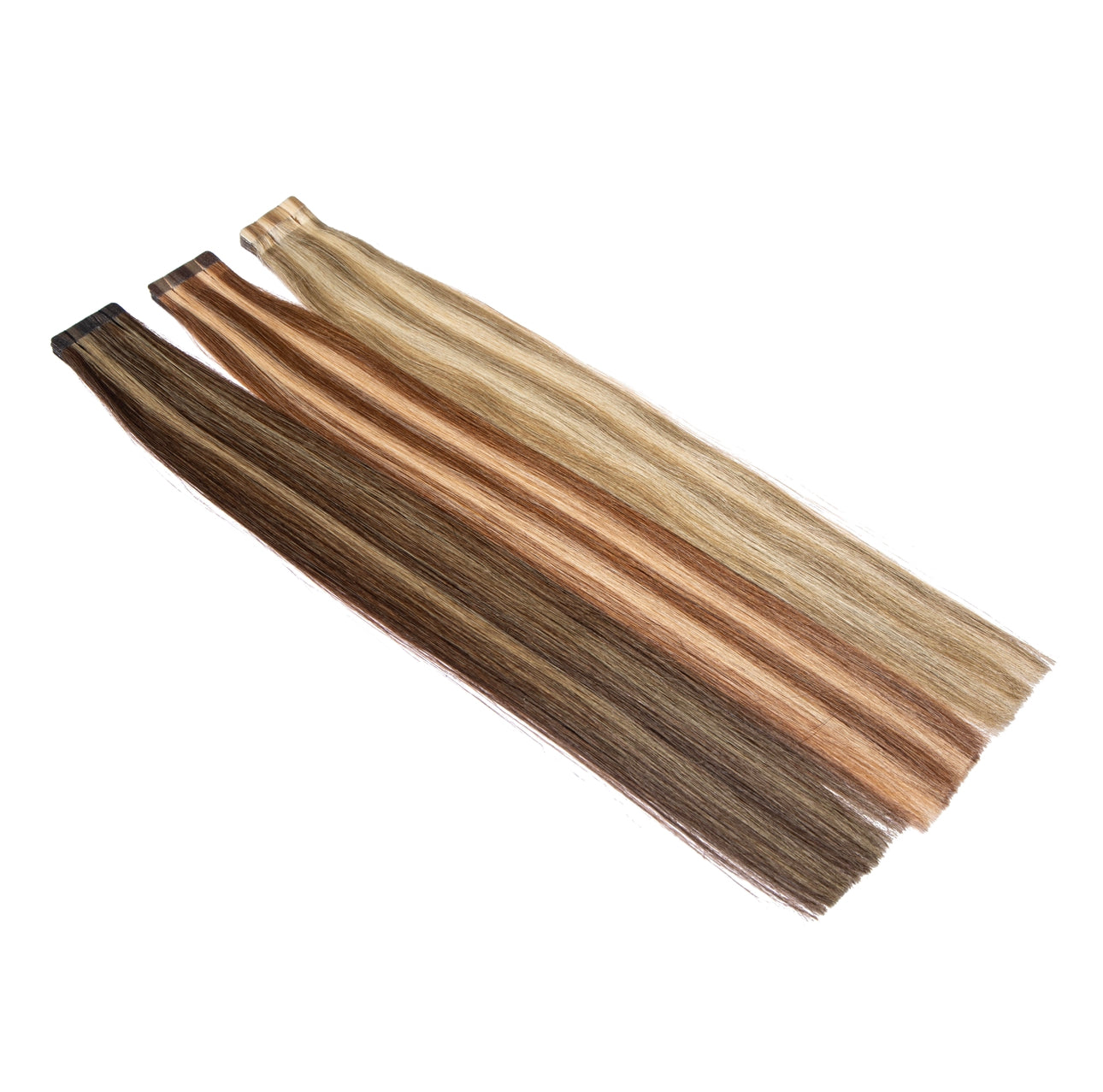 Tape Extensions PREMIUM QUALITÄT GLATT gesträhnt 10 Stück