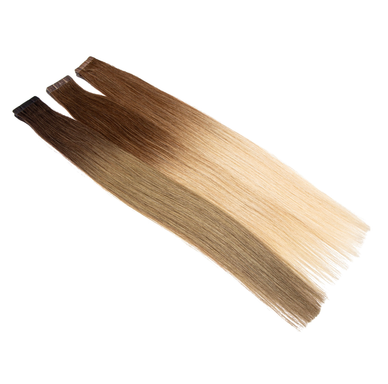 Tape Extensions PREMIUM QUALITÄT GLATT ombré 10 Stück