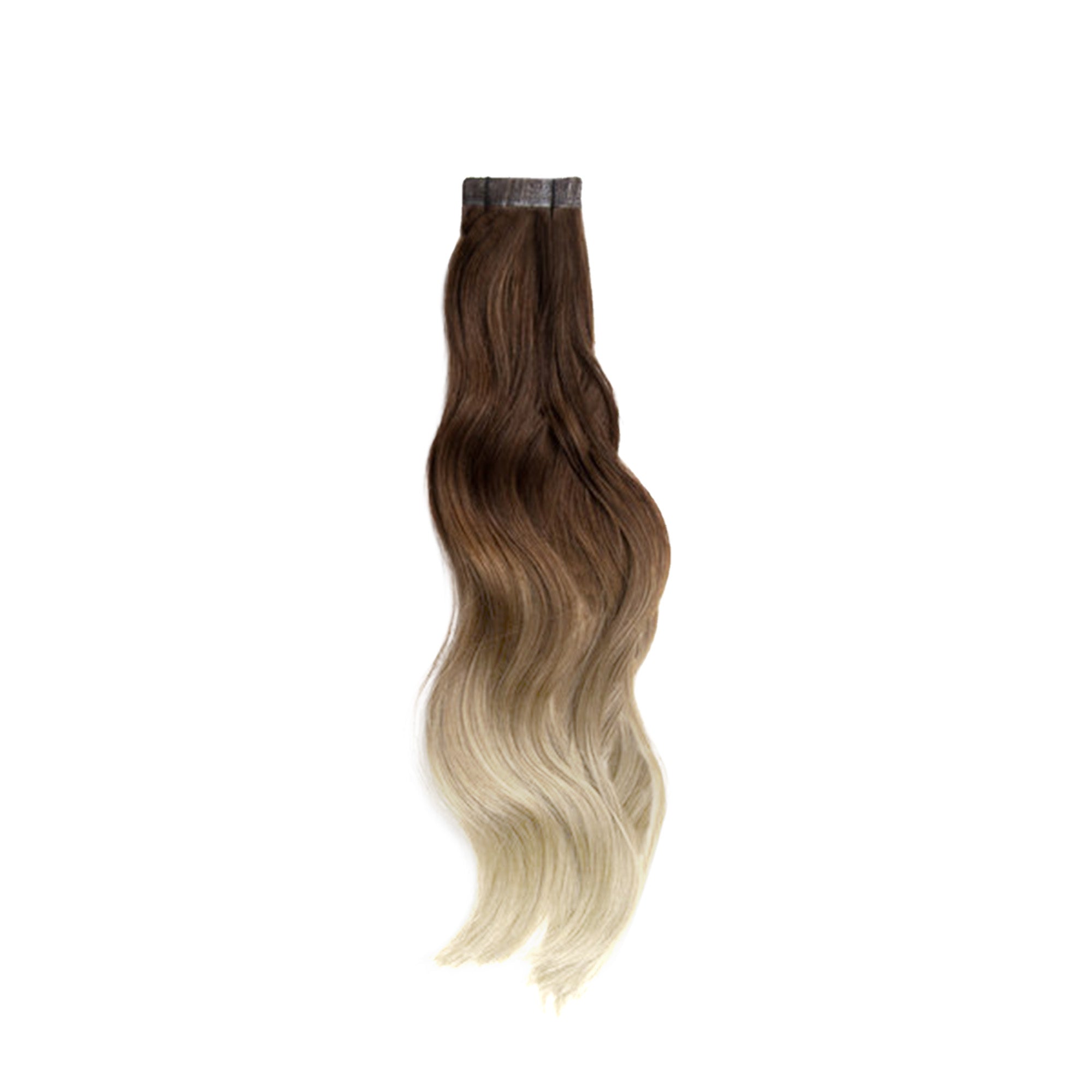 Tape Extensions PREMIUM QUALITÄT GEWELLT ombré 10 Stück