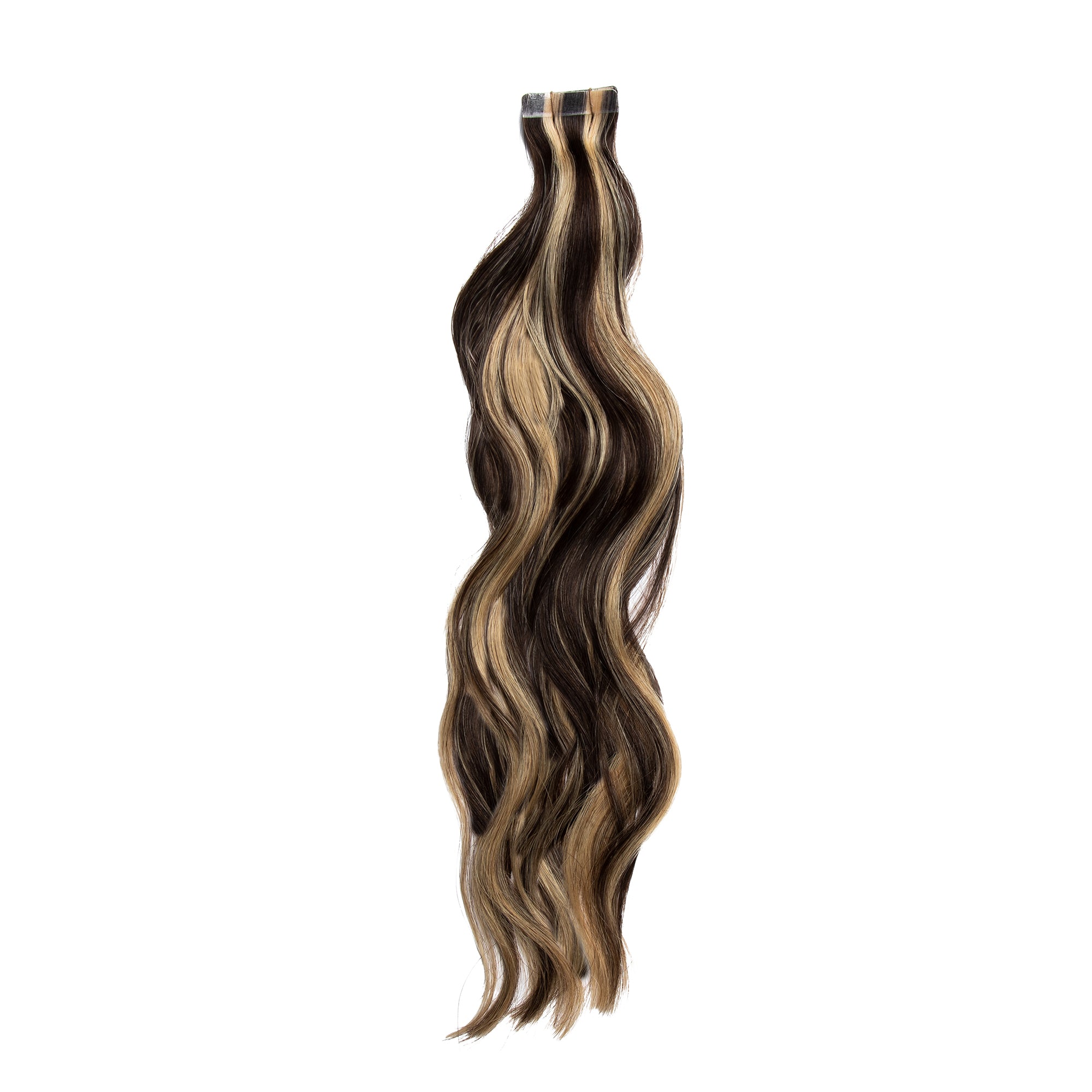 Tape Extensions PREMIUM QUALITÄT GEWELLT gesträhnt 10 Stück